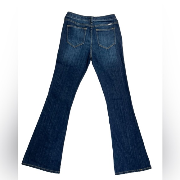 KanCan Flare Jeans Size 28” Dark Wash Denim Celestine Mid Rise Stretch Cotton - Picture 6 of 8